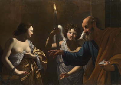 Saint Peter Visiting Saint Agatha in Prison by Simon Vouet